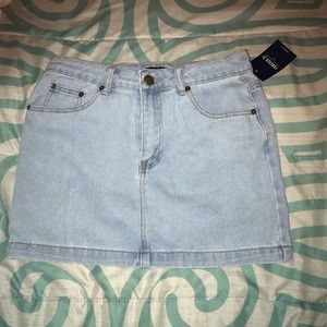 Blue jean skirt